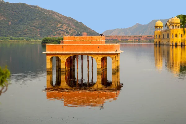 Palácio Água Jal Mahal Man Sagar Lake Jaipur Rajastão Índia — Fotografia de Stock