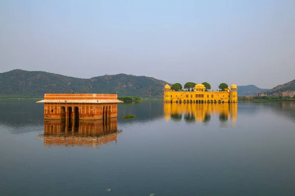 Pałac Wodny Jal Mahal Jeziorze Man Sagar Jaipur Rajasthan Indie — Zdjęcie stockowe