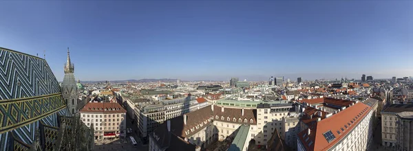 Panoramic view to skyline of Vienna Stock Picture