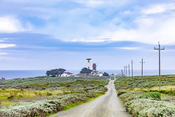 Estación de luz Piedras Blancas, San Simeón — Foto de Stock