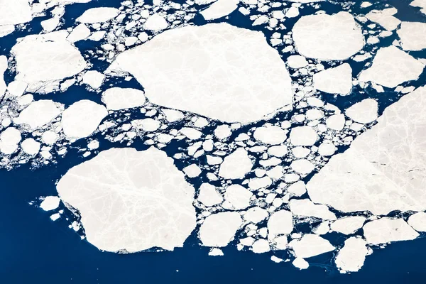 Aerial of frozen glacier in Alaska — Stock Photo, Image