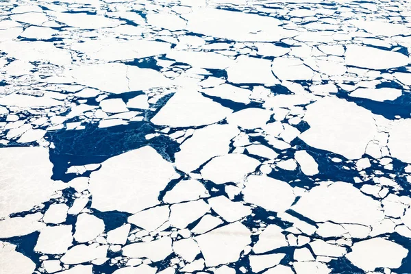 Aerial of frozen glacier in Alaska — Stock Photo, Image