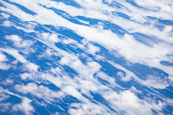 Antenne van gezwollen wolken in de Stille Oceaan — Stockfoto