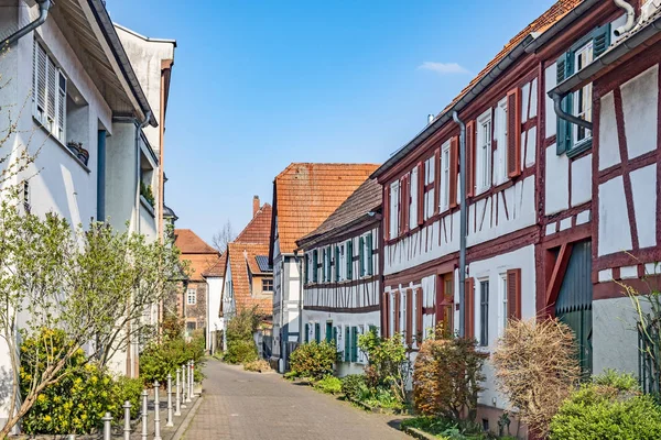 Hanau, Kesselstadt, half timbered houses — Stock Photo, Image