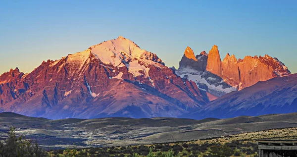 Scenic view to Fitz Roy mountain in Argentina, Patagonia — Stock Photo, Image