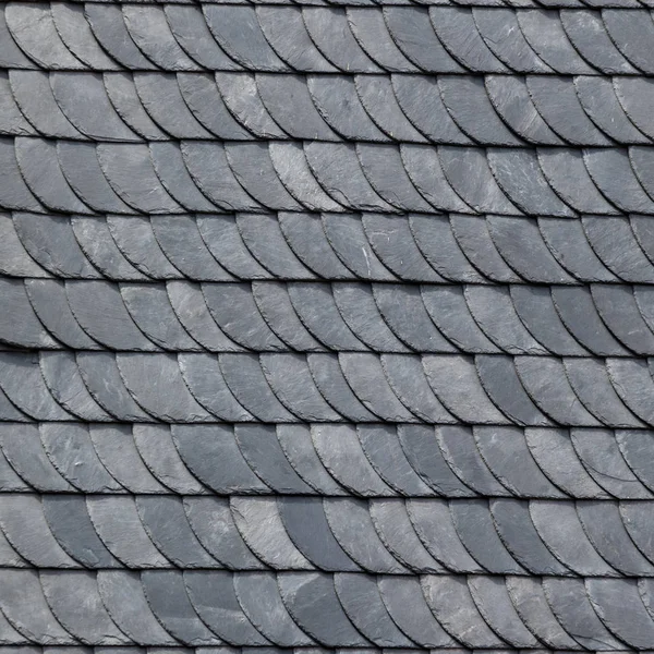 Detail of grey slate roofing — Stock Photo, Image