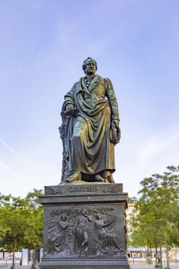 Statue of Johann Wolfgang von Goethe in Frankfurt am Mai