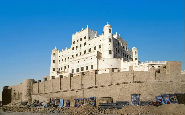 Sultáni palác, seyun, Wádí Hadramautu, Jemen — Stock fotografie