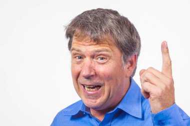  adam gesturing ve parmağıyla uyarı 