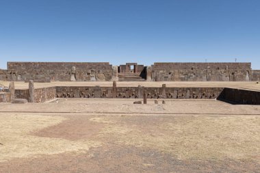 Bolivya,Güney Amerika'daki Tiwanaku harabeleri 
