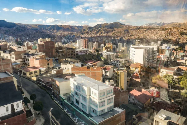 Panoramę La Paz w Boliwii — Zdjęcie stockowe