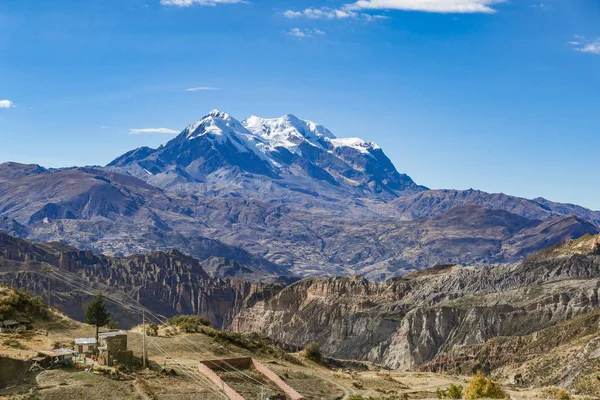 Vista del Monte Illimani en La Paz Bolivia —  Fotos de Stock