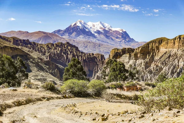 라파스 볼리비아의 일리마니 산 전망 — 스톡 사진