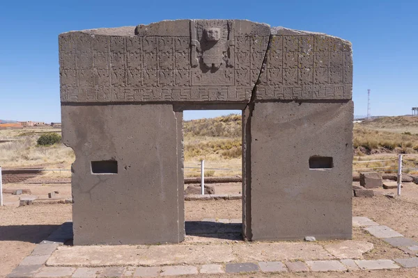 Sun gate, Tiwanaku, Bolívia — Fotografia de Stock