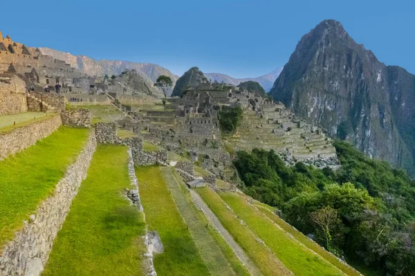 Famoso pueblo inca histórico de Maccu Piccu — Foto de Stock