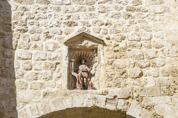 Primer plano de la histórica puerta de piedra de la ciudad de Mahón Menorca — Foto de Stock