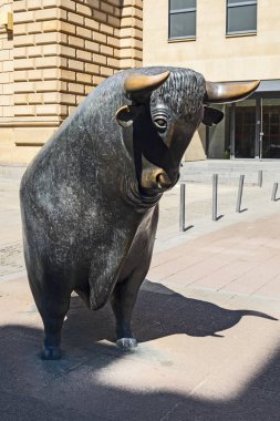 Boğa ve ayı heykeller, Fra Frankfurt Menkul Kıymetler Borsası