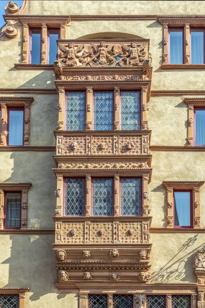 Maison des Tetes, the House of heads building in Colmar — стокове фото