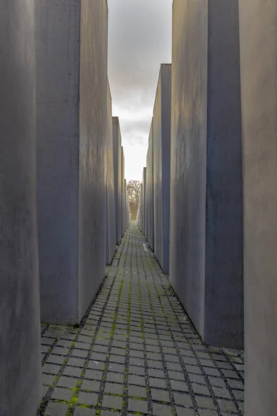 Förintelseminnesmärke i Berlin — Stockfoto