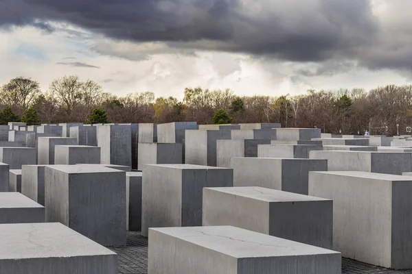 Förintelseminnesmärke i Berlin — Stockfoto