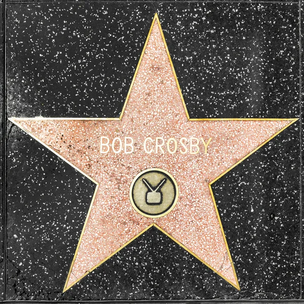 Zbliżenie Gwiazdy na Hollywood Walk of Fame dla Boba Crosby 'ego. — Zdjęcie stockowe