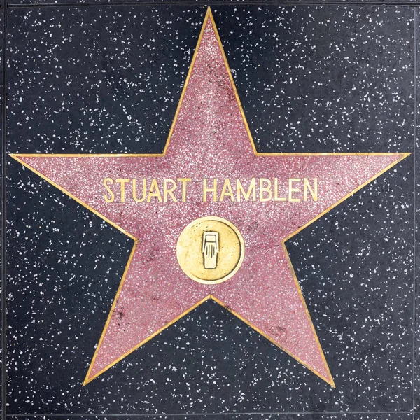 Closeup of Star on the Hollywood Walk of Fame for Stuart Hamblen — Stock Photo, Image