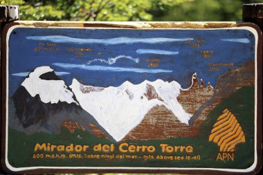sign mirador del cerro Torre 