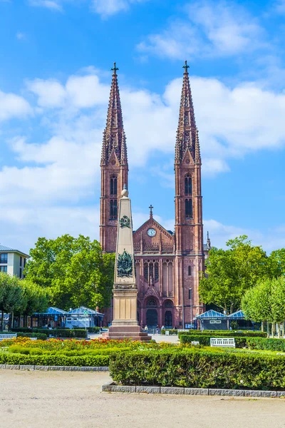 St bonifatius 教会在德国威斯巴登 — 图库照片