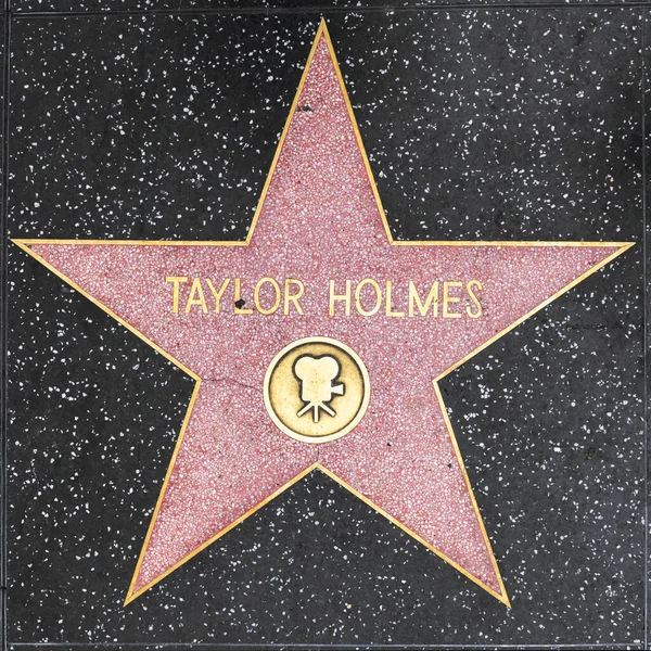 Detailní záběr na Star on the Hollywood Walk of Fame for Tailor Holmes — Stock fotografie