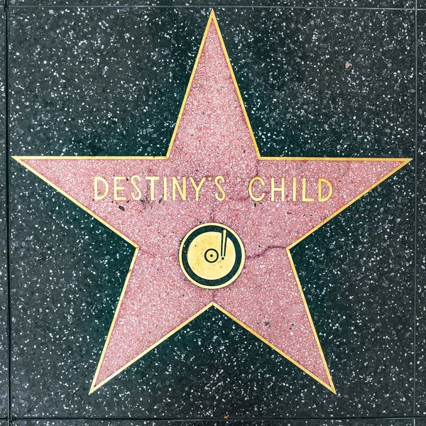 Zbliżenie Gwiazdy na Hollywood Walk of Fame for Destinys dziecko — Zdjęcie stockowe
