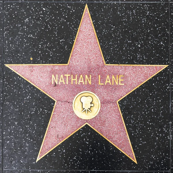 Star közelsége a Hollywood Walk of Fame-en Nathan Lane-ért — Stock Fotó