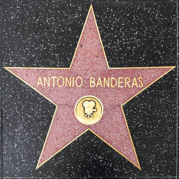 Close-up van Star op de Hollywood Walk of Fame voor Antonio Bander — Stockfoto