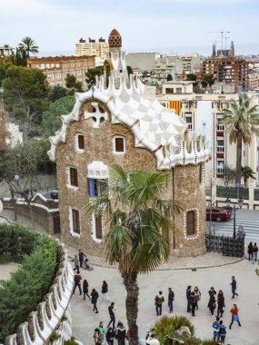 Barcelona, Park Guell 'deki La Casa Del Guarda (Müdürün Evi)