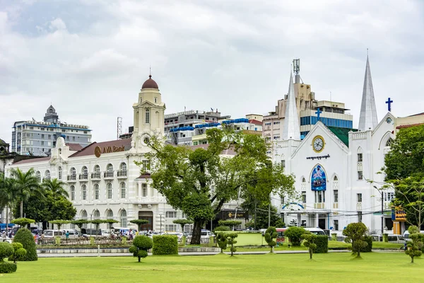 Ιησούς Εμμανουήλ Βαπτιστής Εκκλησία, Yangon (Ρανγκούν), Μιανμάρ (Βιρμανία) — Φωτογραφία Αρχείου