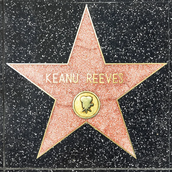 スター・オン・ザ・ハリウッド・ウォーク・オブ・フェーム｜Keanu Reeves. — ストック写真