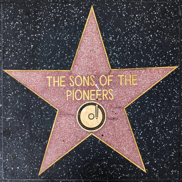 Close up of Star on the Hollywood Walk of Fame for the sons of the th — Stock fotografie