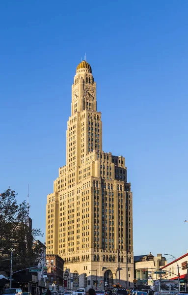 アメリカ合衆国、ニューヨーク州、ニューヨーク市、歴史的なブルックリンの時計塔 — ストック写真