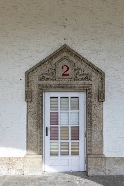 Historický lázeňský dům ve Sprudelhofu v Bad Nauheim — Stock fotografie