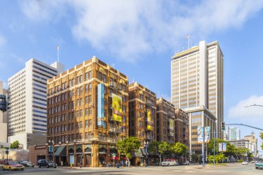 san Diego gaslamp Quarter tarihi evlerin dış cephe
