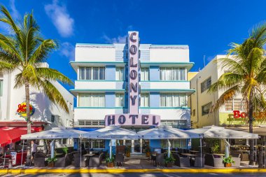 Colony hotel ocean adlı sürücü south Beach'de