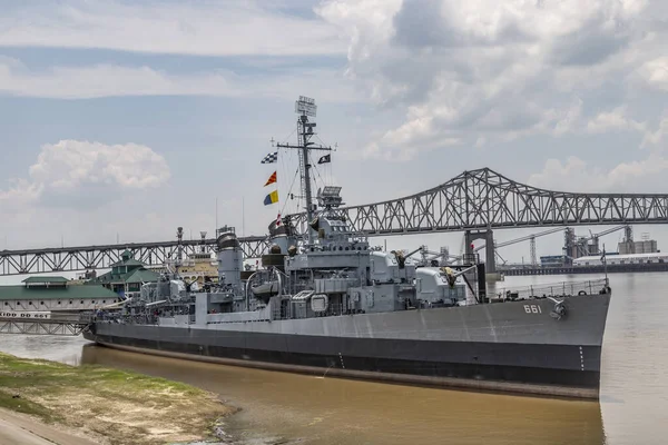 USS gemi kidd müze olarak hizmet vermektedir — Stok fotoğraf