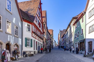 Eski kasaba Rothenburg ob der Tauber görüntülemek