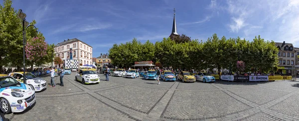 Ralley WM em Sankt Wendel no Sarre, Alemanha. Na primeira — Fotografia de Stock