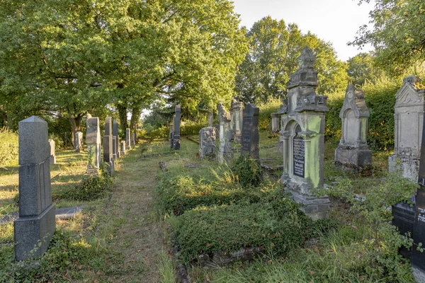 Cimitero ebraico a St. Wendel al Galgenberg — Foto Stock