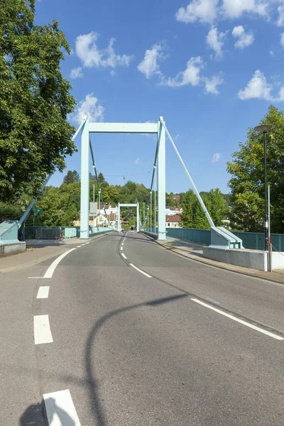 View ot the bridge over the Saar River in the municipality of Me — Φωτογραφία Αρχείου