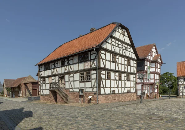 Old timbered farmhouse at the Hessenpark Open-Air Museum — Stock Photo, Image