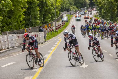 Frankfurt-Eschborn, Schwalb 'daki ünlü yarışta bisiklet yarışçısı.