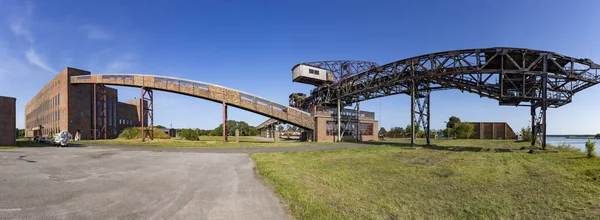 Old transportion belt in the starting area of V2 rockets during — Stock Photo, Image