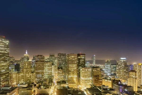 Gece tarafından san Francisco hava — Stok fotoğraf