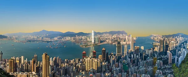 Hong Kong view from Victoria Peak — Stock Photo, Image